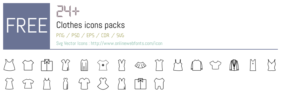 +24 Clothes Svg Animations Packs Free Downloads - OnlineWebFonts.COM