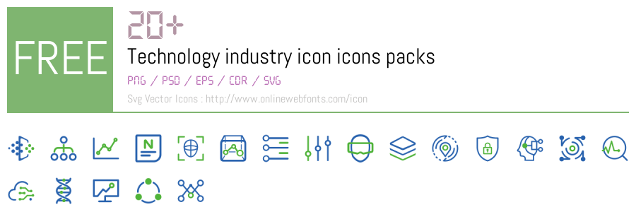 +20 Technology industry icon Svg Animations Packs Free Downloads ...