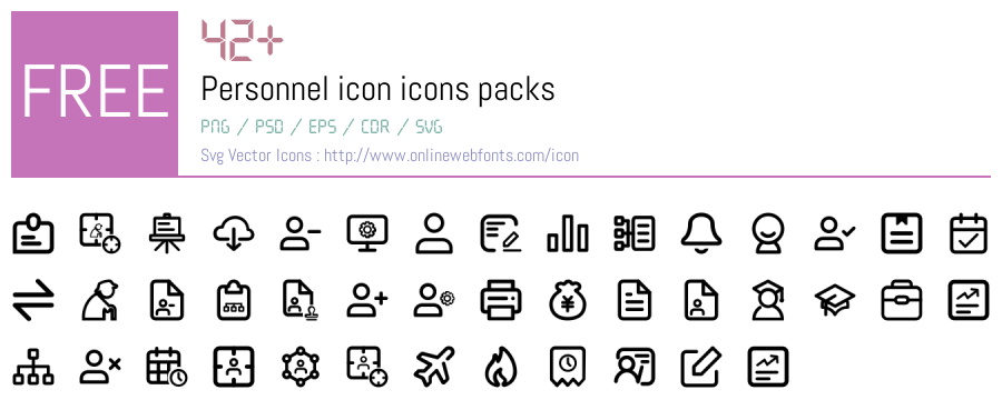 +42 Personnel icon Svg Animations Packs Free Downloads - OnlineWebFonts.COM