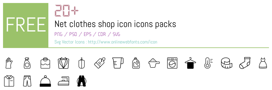 +20 Net clothes shop icon Svg Animations Packs Free Downloads ...