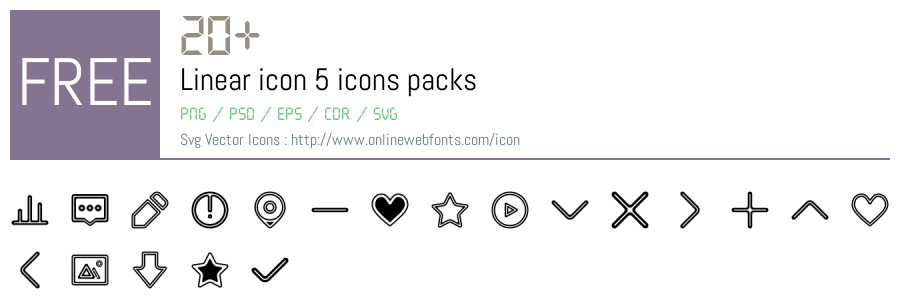 +20 Linear icon 5 Svg Animations Packs Free Downloads - OnlineWebFonts.COM