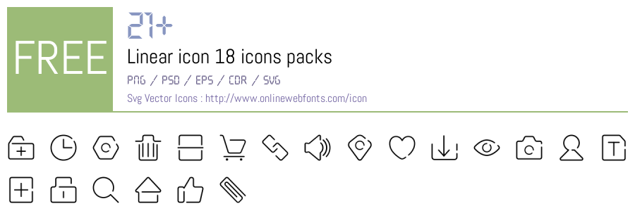 +21 Linear icon 18 Svg Animations Packs Free Downloads - OnlineWebFonts.COM