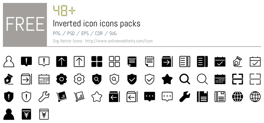 +48 Inverted icon Svg Animations Packs Free Downloads - OnlineWebFonts.COM
