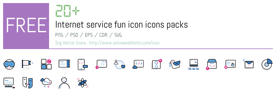 +20 Internet service fun icon Svg Animations Packs Free Downloads ...