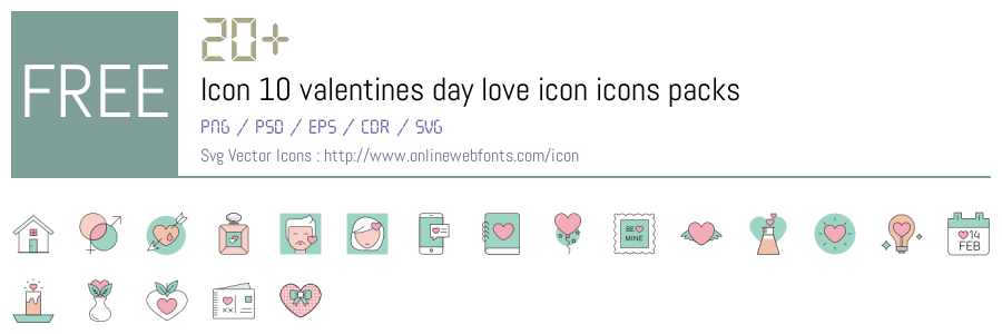 +20 Icon 10 valentines day love icon Svg Animations Packs Free ...