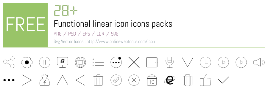 +28 Functional linear icon Svg Animations Packs Free Downloads ...