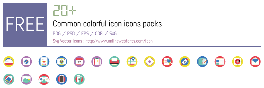 +20 Common colorful icon Svg Animations Packs Free Downloads ...