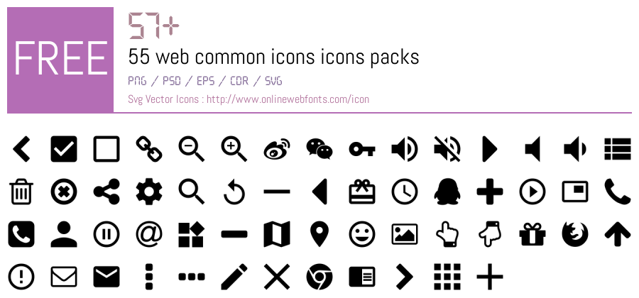 +57 55 web common icons Svg Animations Packs Free Downloads ...