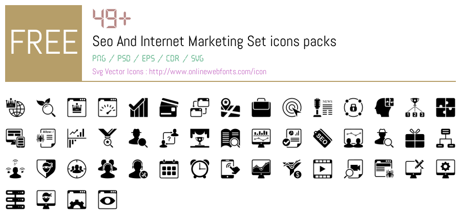 +49 Seo And Internet Marketing Set Svg Animations Packs Free Downloads ...