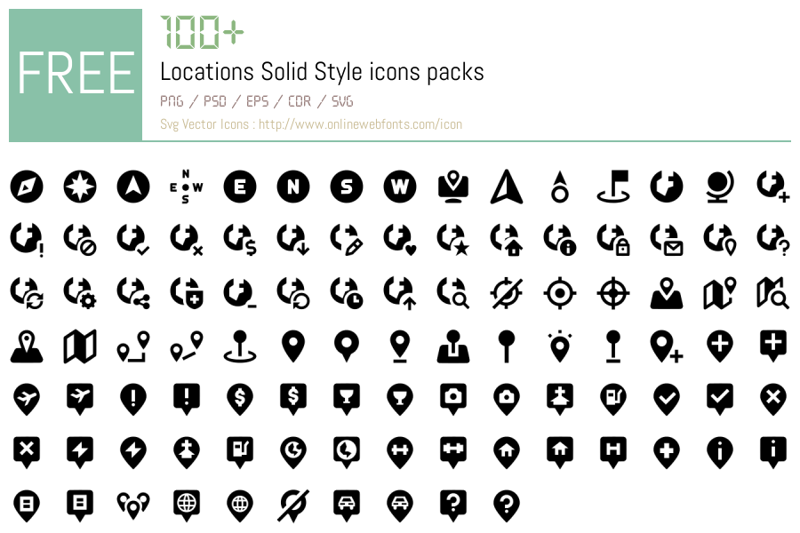 +100 Locations Solid Style Svg Animations Packs Free Downloads ...