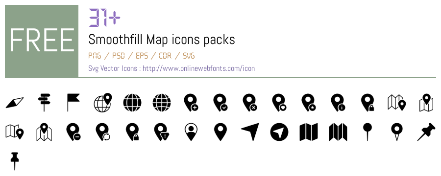 +31 Smoothfill Map Svg Animations Packs Free Downloads - OnlineWebFonts.COM