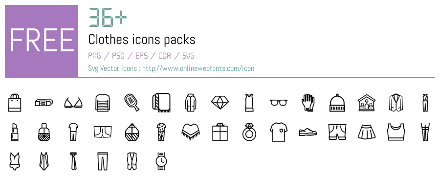 +36 Clothes Svg Animations Packs Free Downloads - OnlineWebFonts.COM
