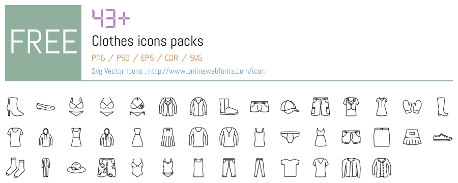 +43 Clothes Svg Animations Packs Free Downloads - OnlineWebFonts.COM