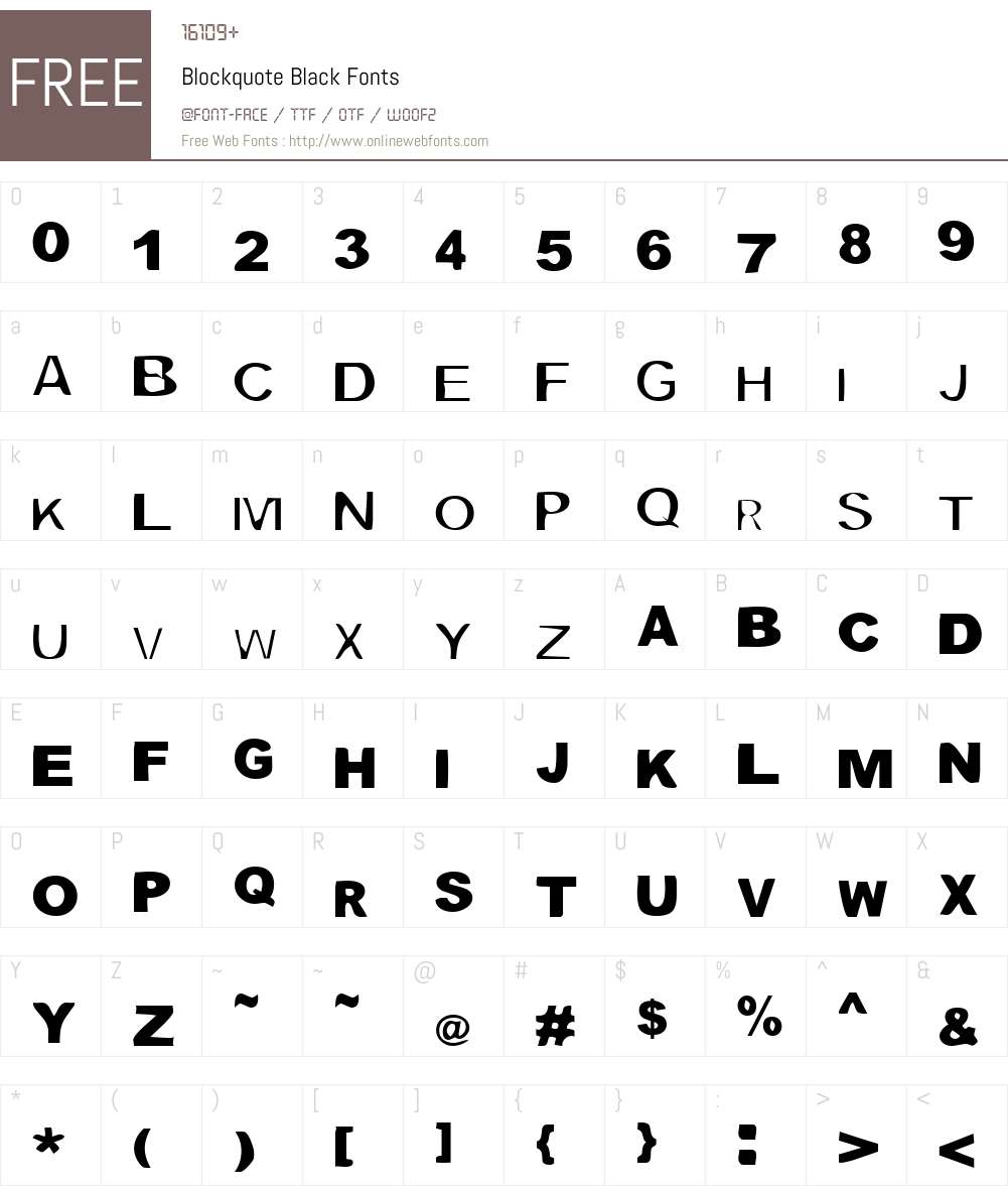 Blockquote Font Screenshots