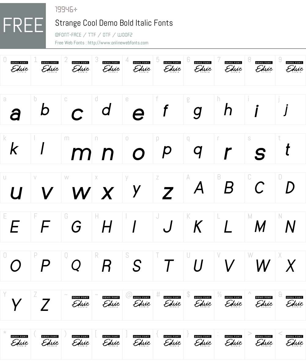 Strange Cool Demo 1.003;Fontself Maker 3.5.4 Fonts Free Download ...