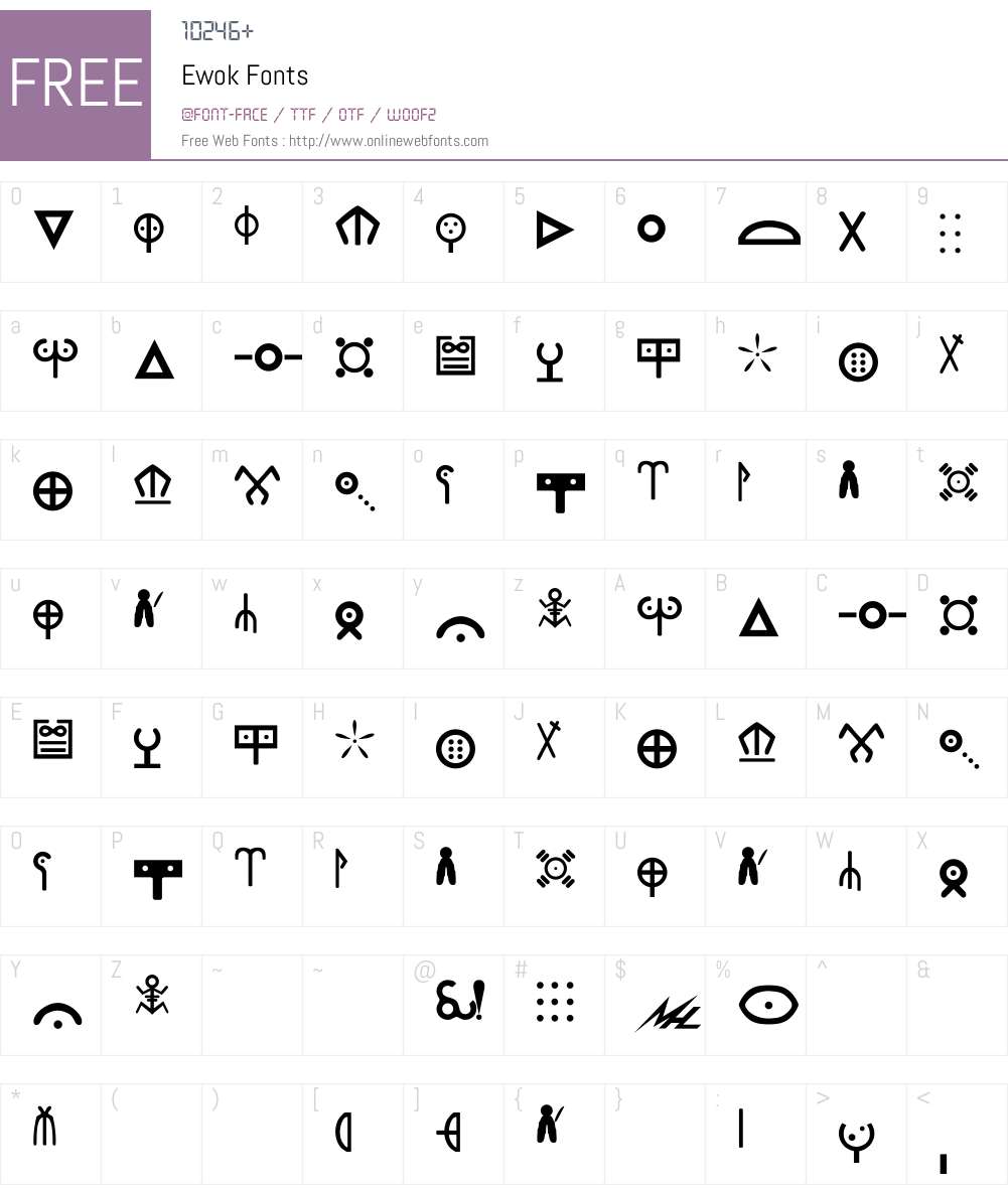 Ewok Font Screenshots