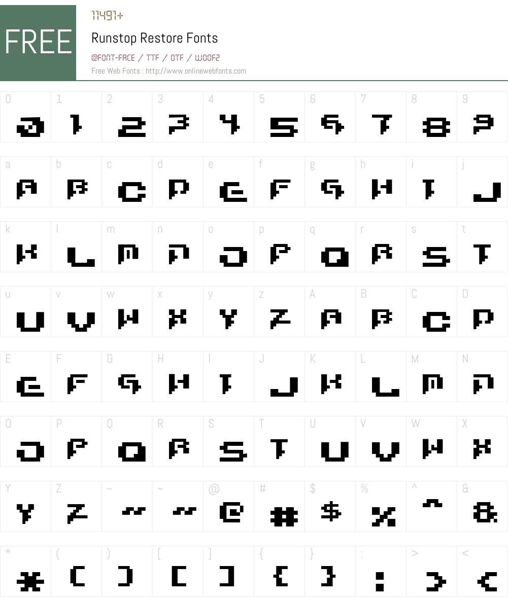 Runstop Restore Font Screenshots