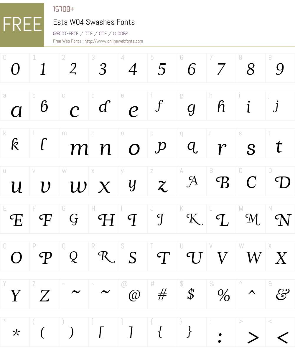 Esta Font Screenshots