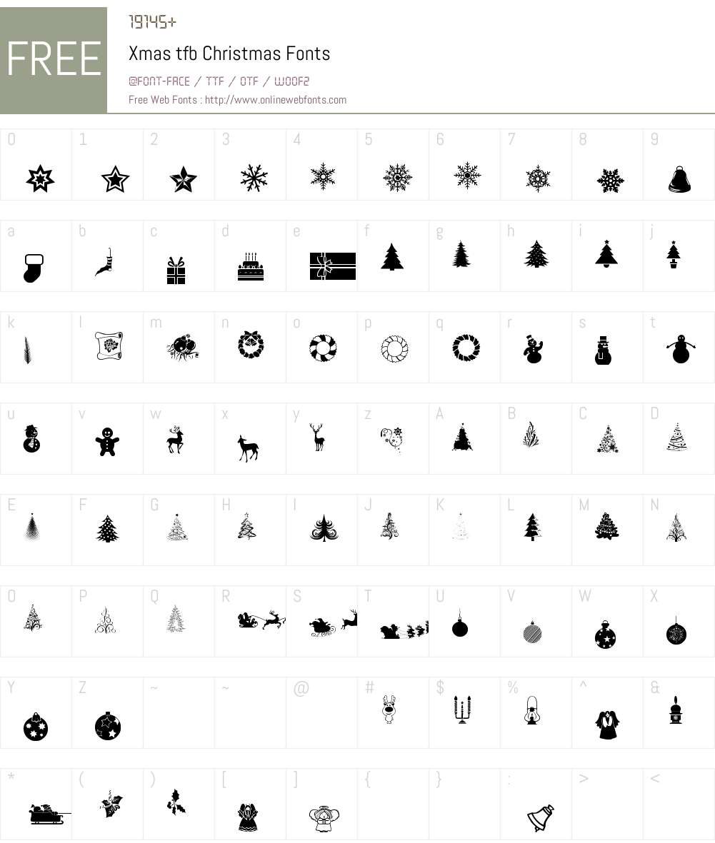 Xmas tfb Christmas Font Screenshots