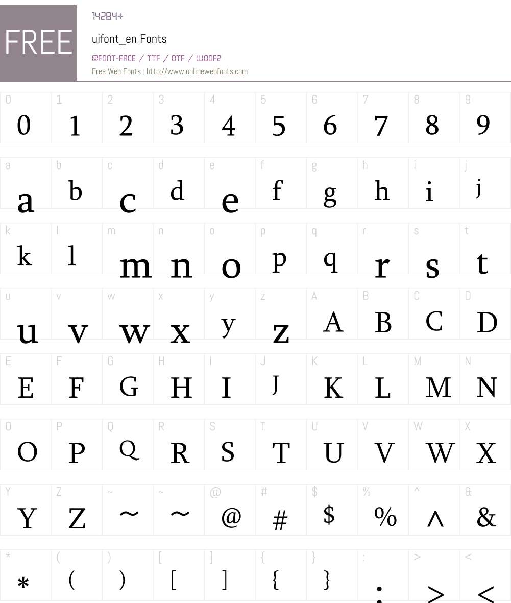 uifont_en 5.05 January 22, 2019 Fonts Free Download - OnlineWebFonts.COM