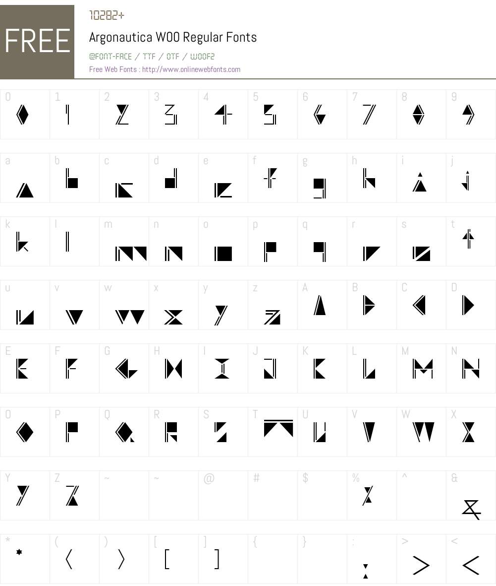 ArgonauticaW00-Regular Font Screenshots