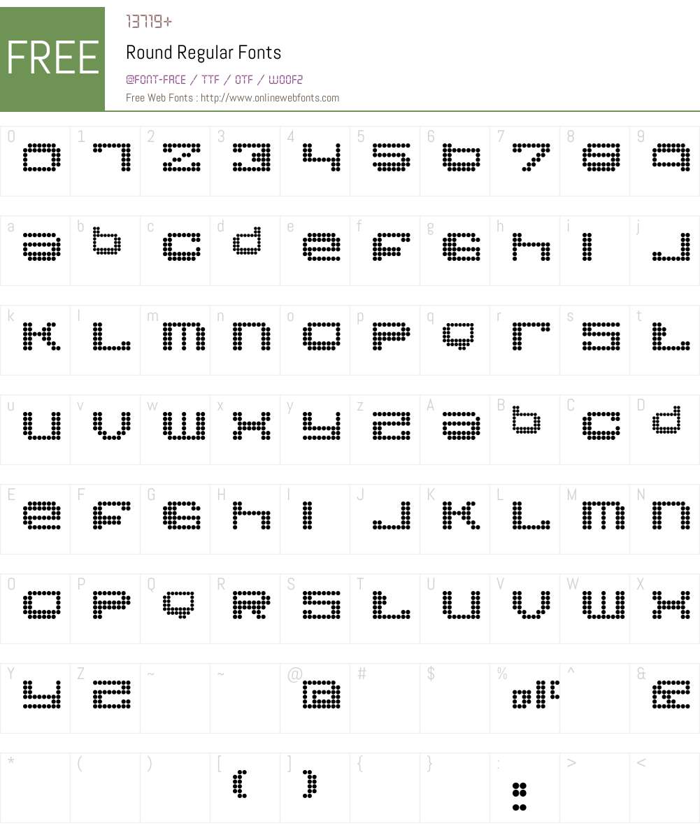 Round Font Screenshots