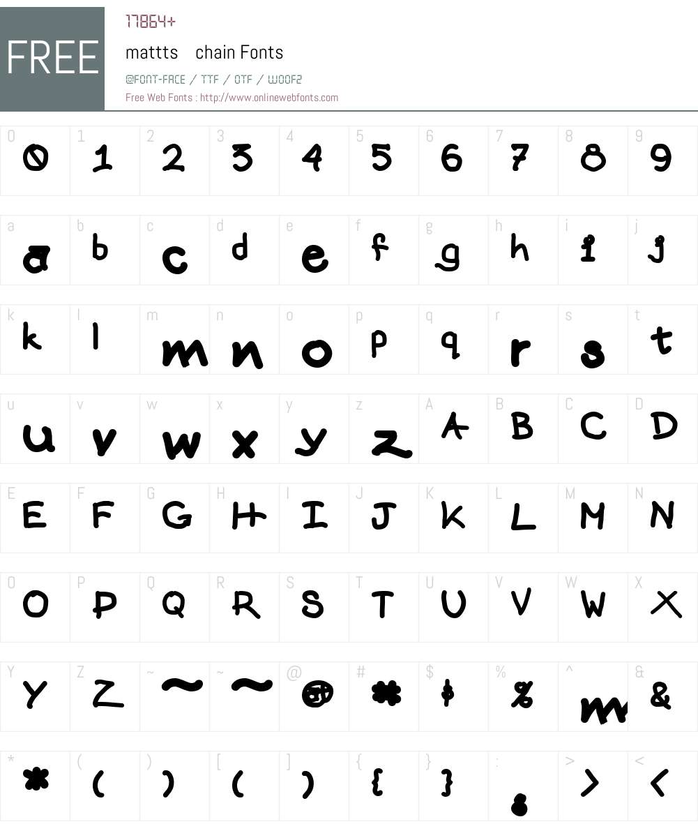 mattts Font Screenshots