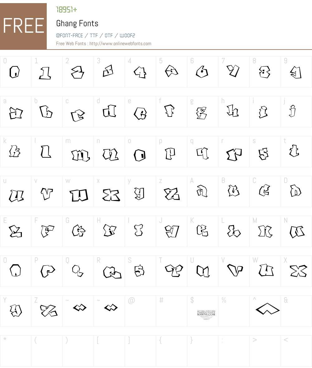 Ghang Font Screenshots