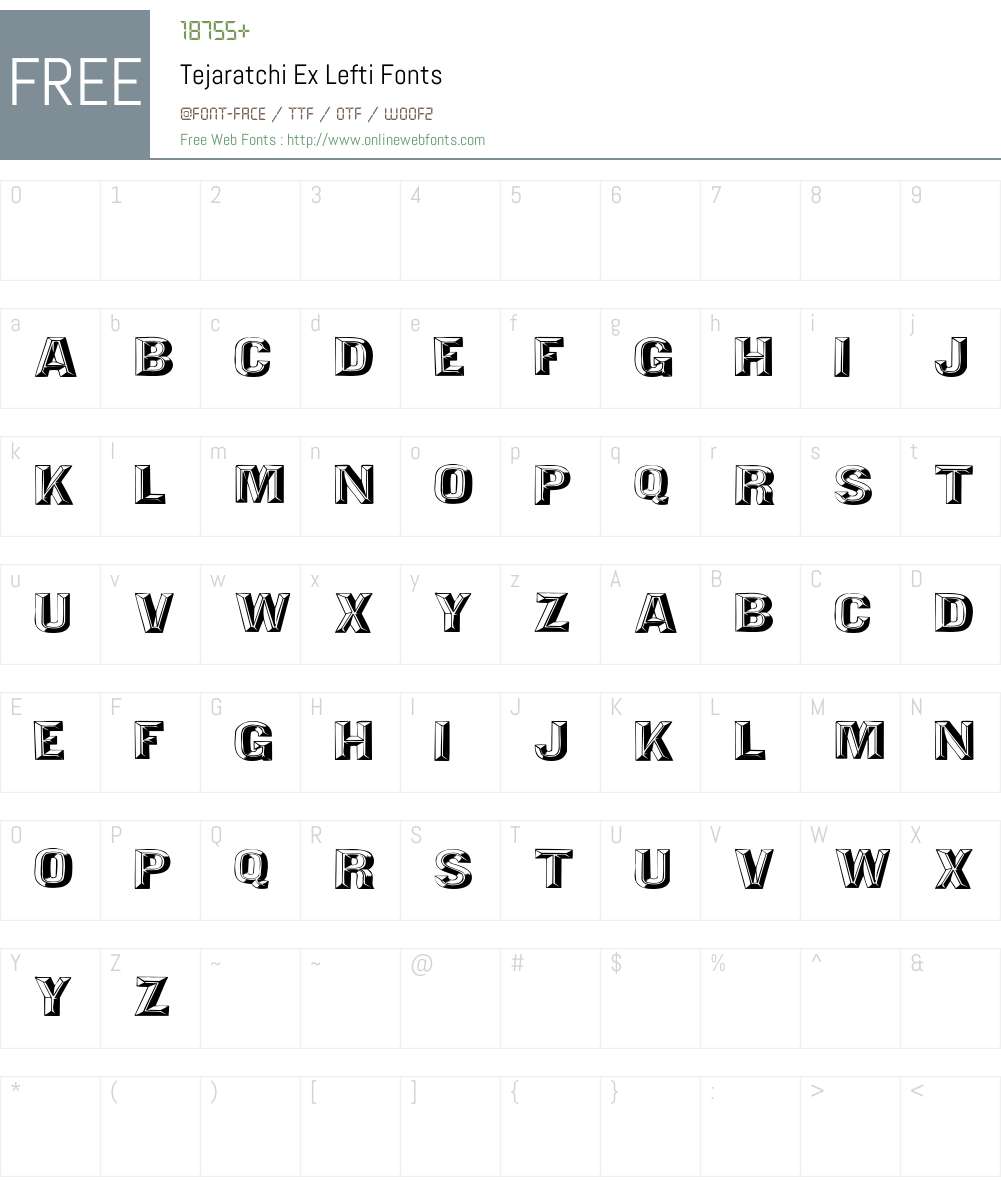 Tejaratchi Font Screenshots