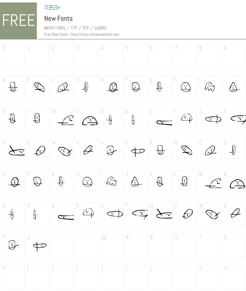 New Font Screenshots