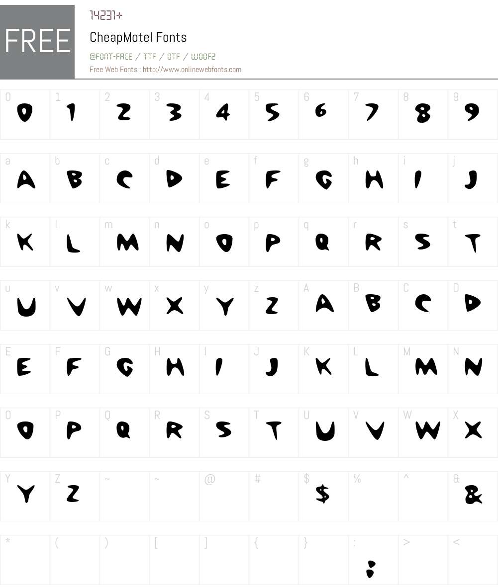 Cheap Font Screenshots
