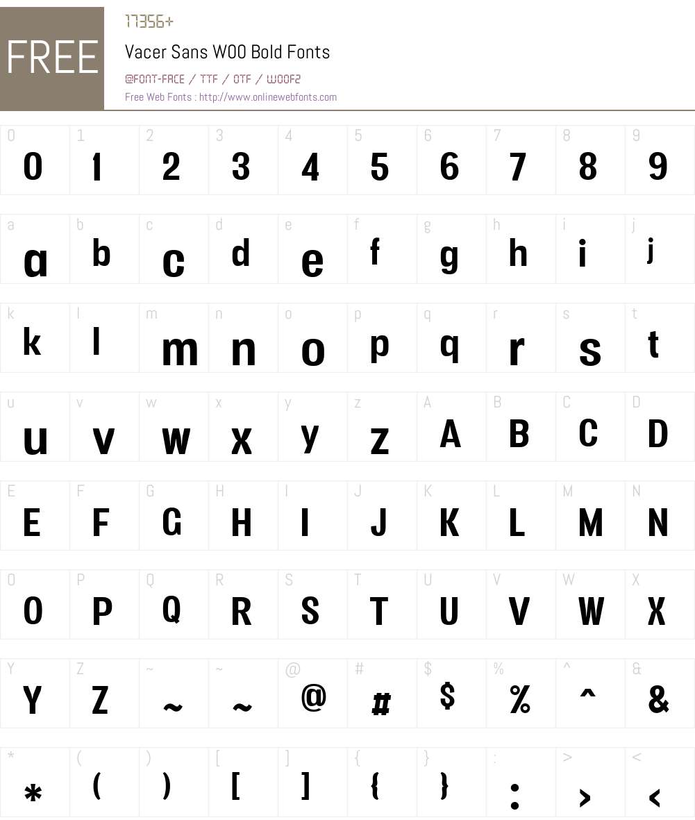 Vacer Sans Font Screenshots