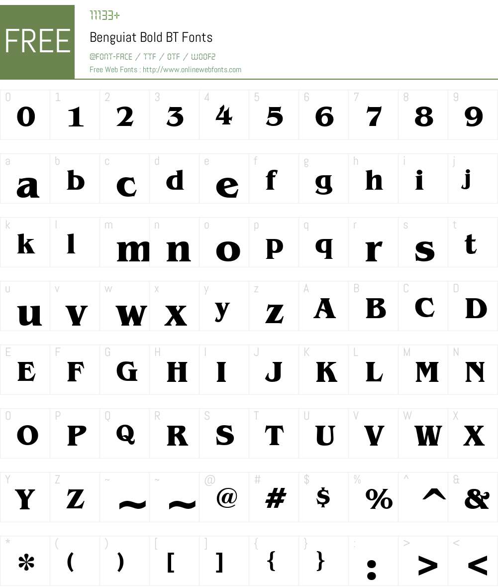 Benguiat Bk BT Font Screenshots