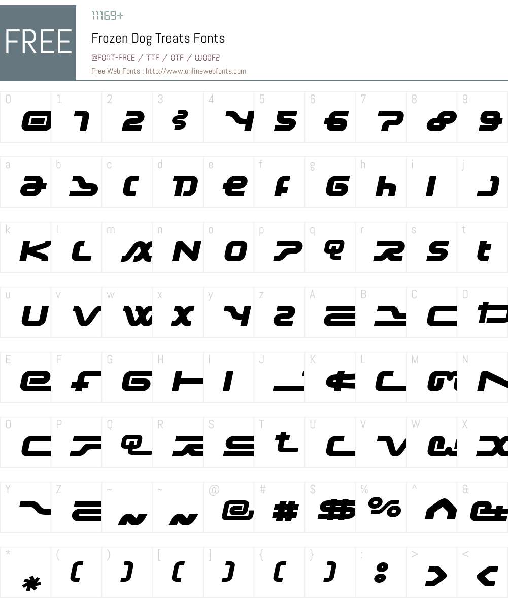 Frozen Dog Treats Macromedia Fontographer 4.1 9/11/98 Fonts Free