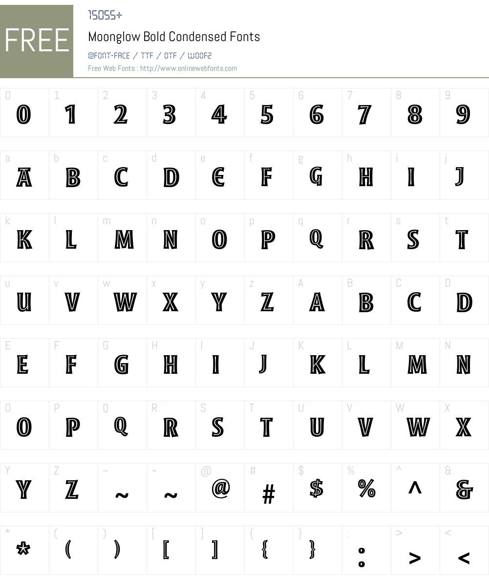 Moonglow Font Screenshots