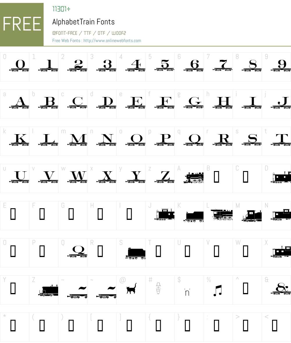 AlphabetTrain V2 Altsys Fontographer 4.0.3 24.03.1995 Fonts Free ...