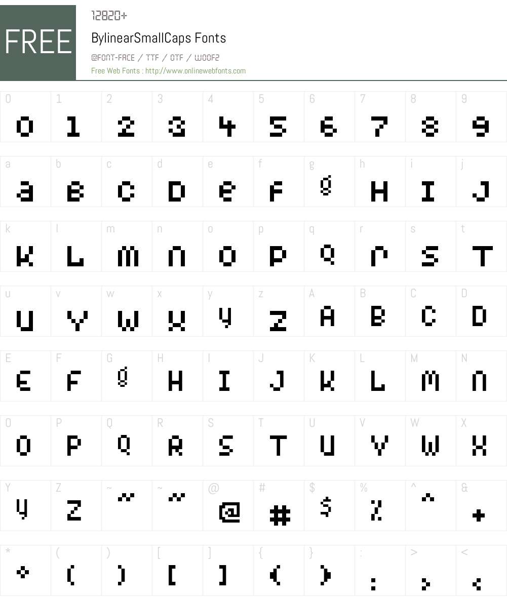 BylinearSmallCaps Font Screenshots