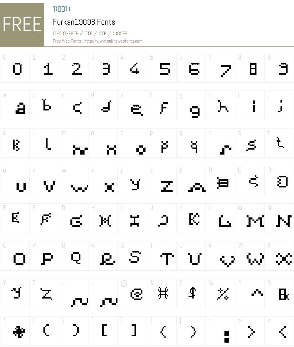 Furkan19098 Font Screenshots