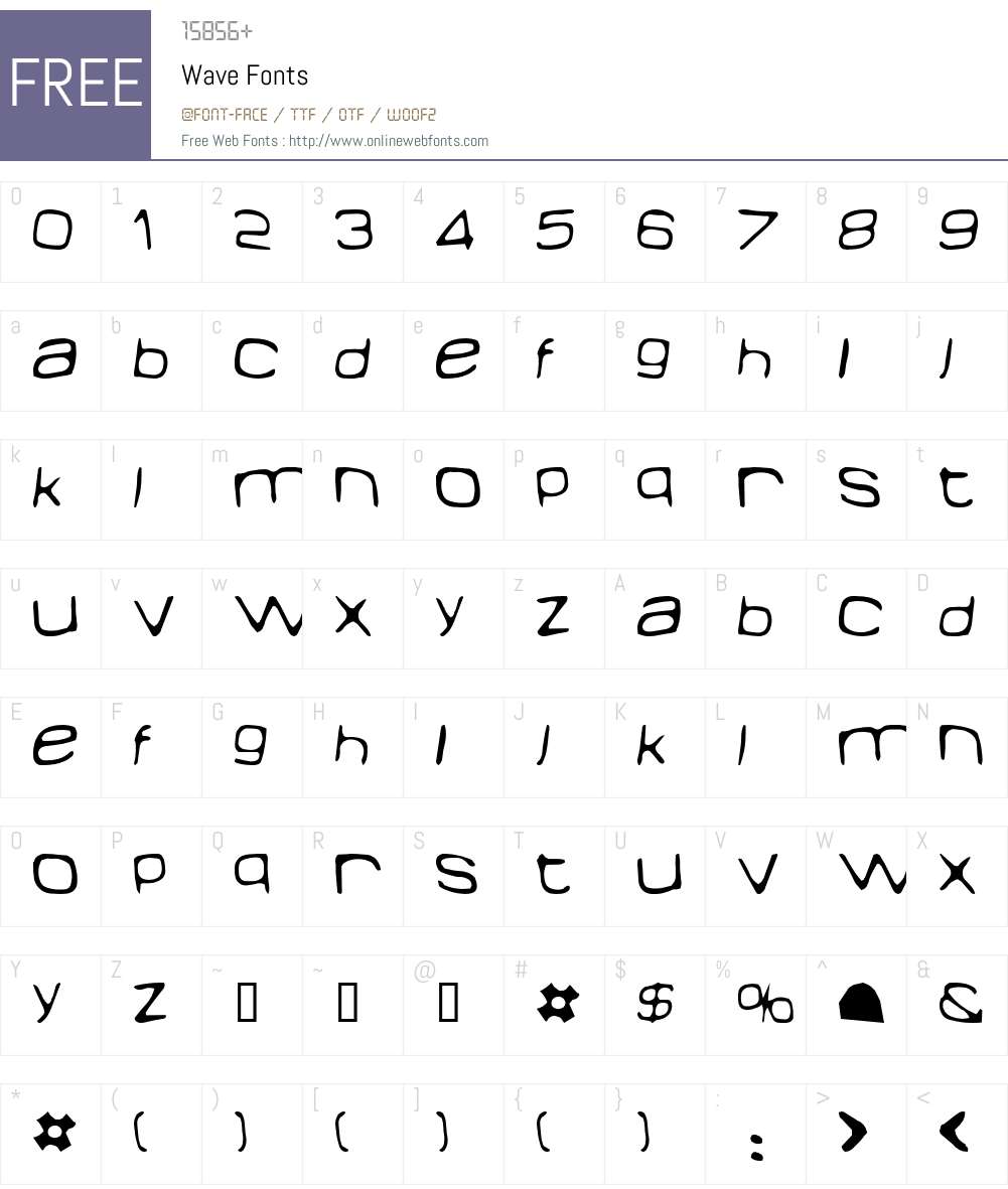 Wave Font Screenshots