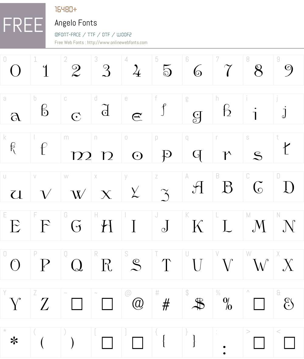 Angelo B & P Graphics Ltd.:1.7.1993 Fonts Free Download ...