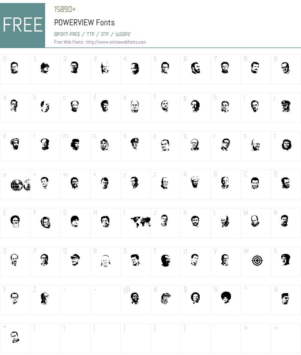 POWERVIEW 1.000 2010 initial release Fonts Free Download
