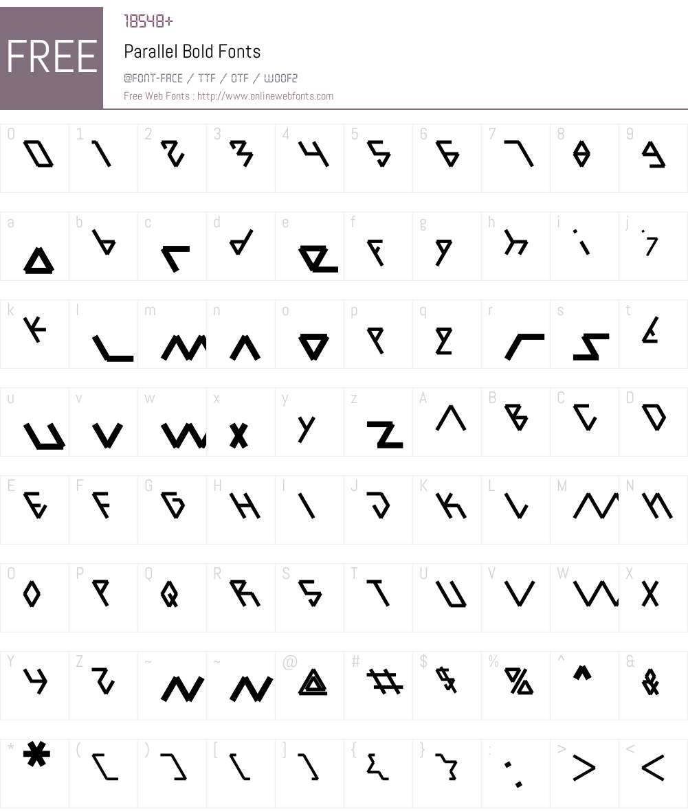 Parallel Bold 1.00;April 23, 2020;FontCreator 11.5.0.2430 64-bit Fonts ...