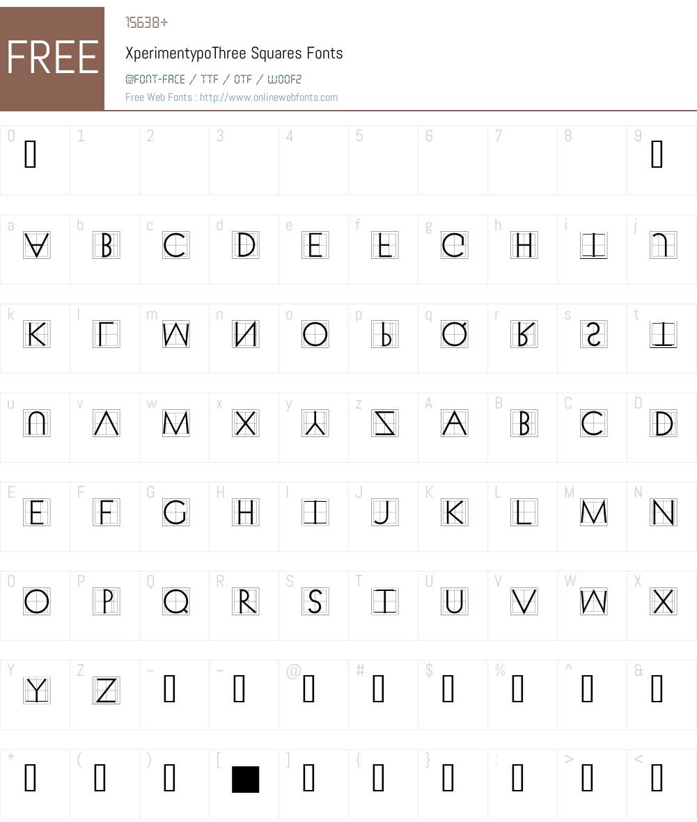 XperimentypoThree Font Screenshots
