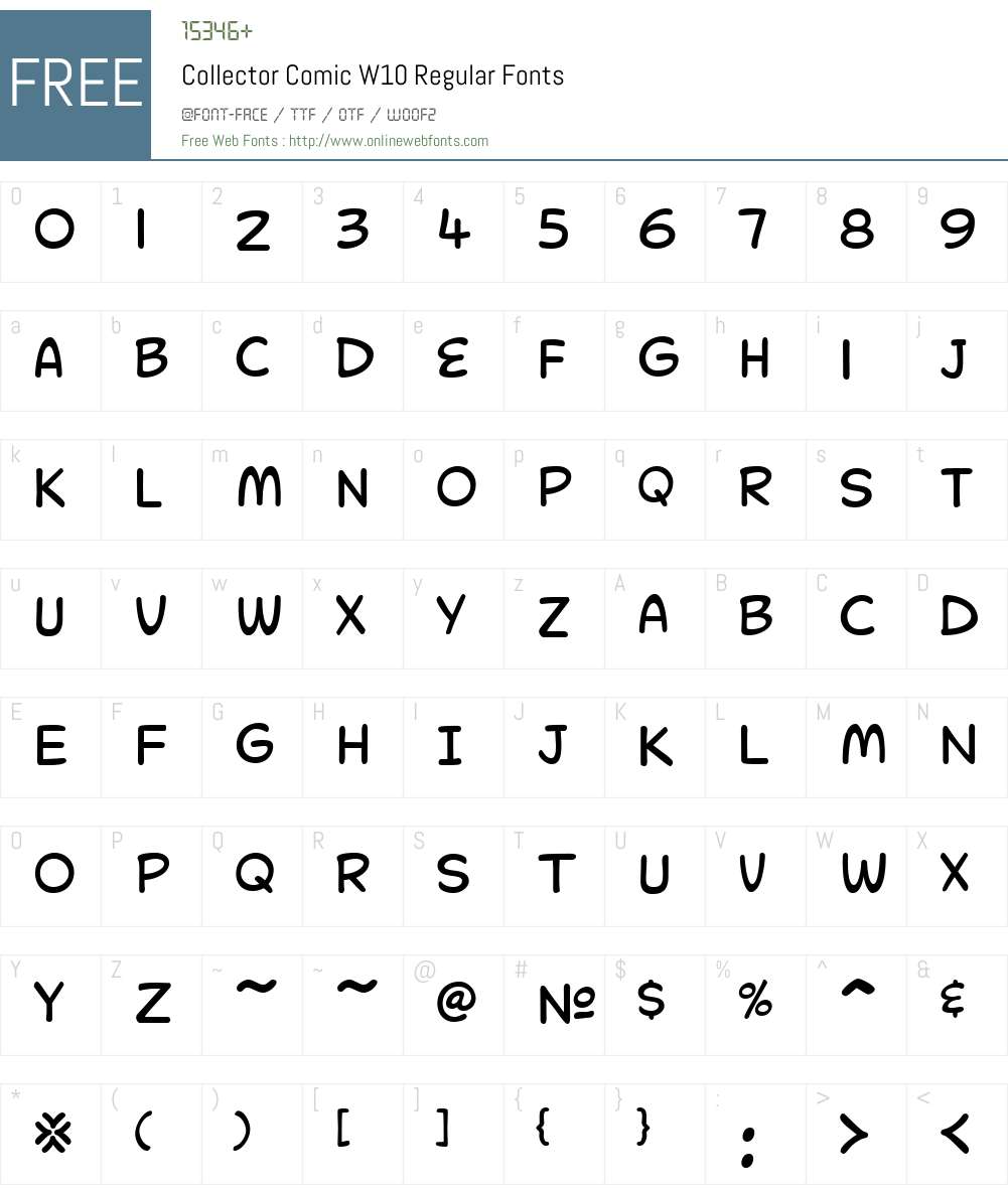 Collector Comic Font Screenshots