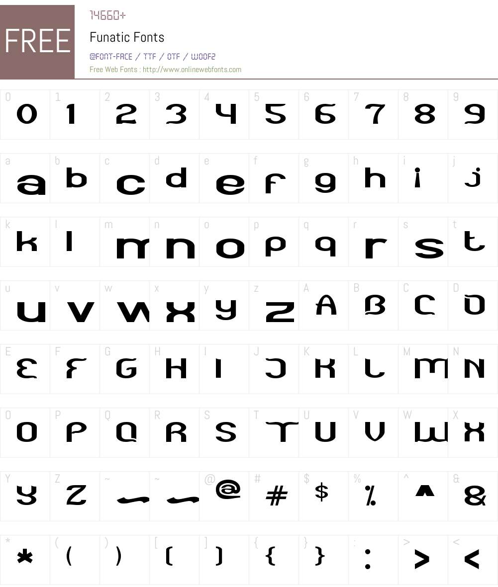 Funatic Font Screenshots