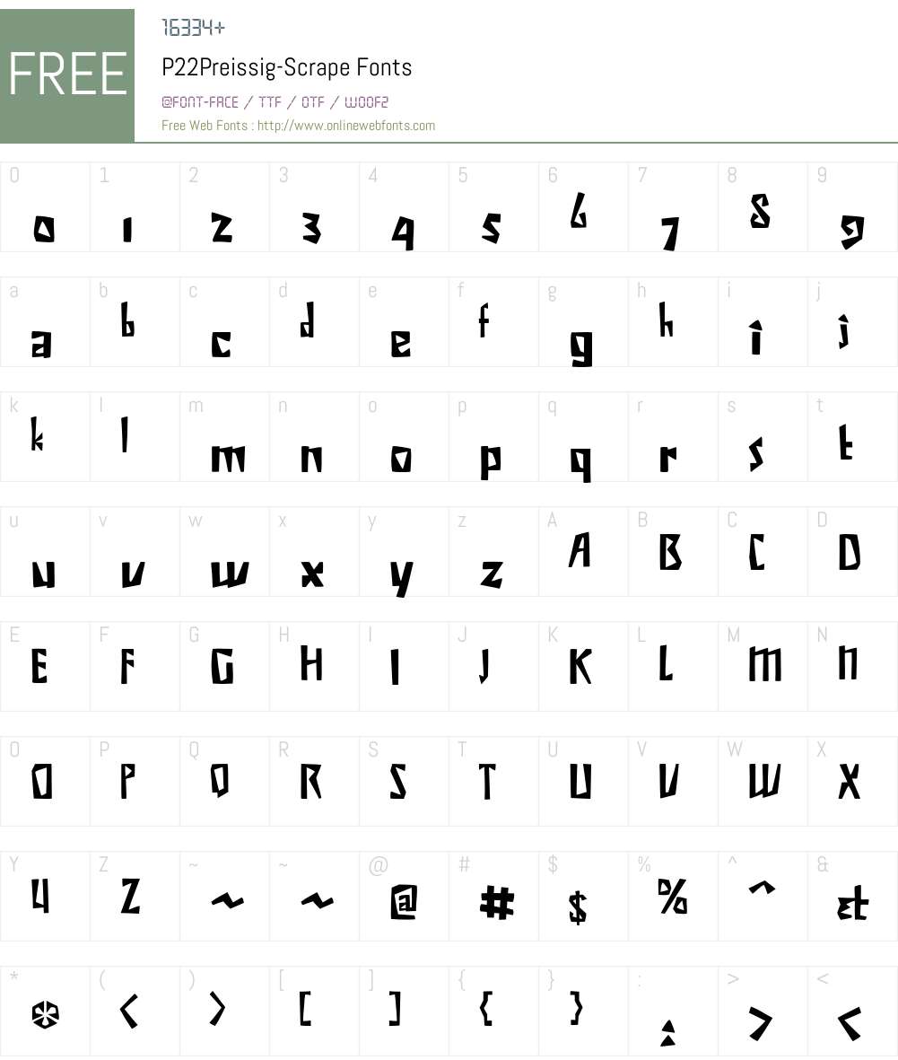 P22Preissig Font Screenshots