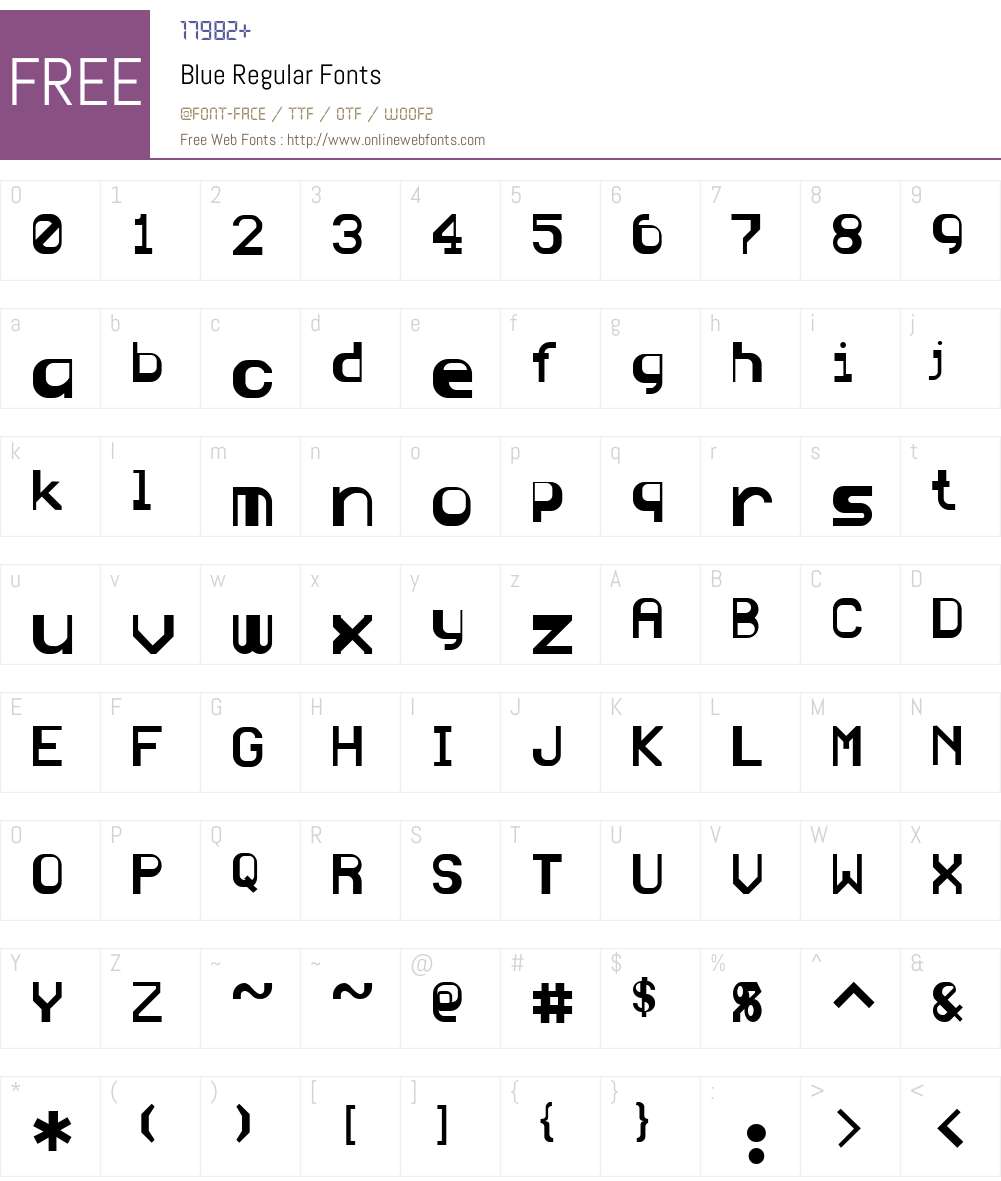 Blue Font Screenshots