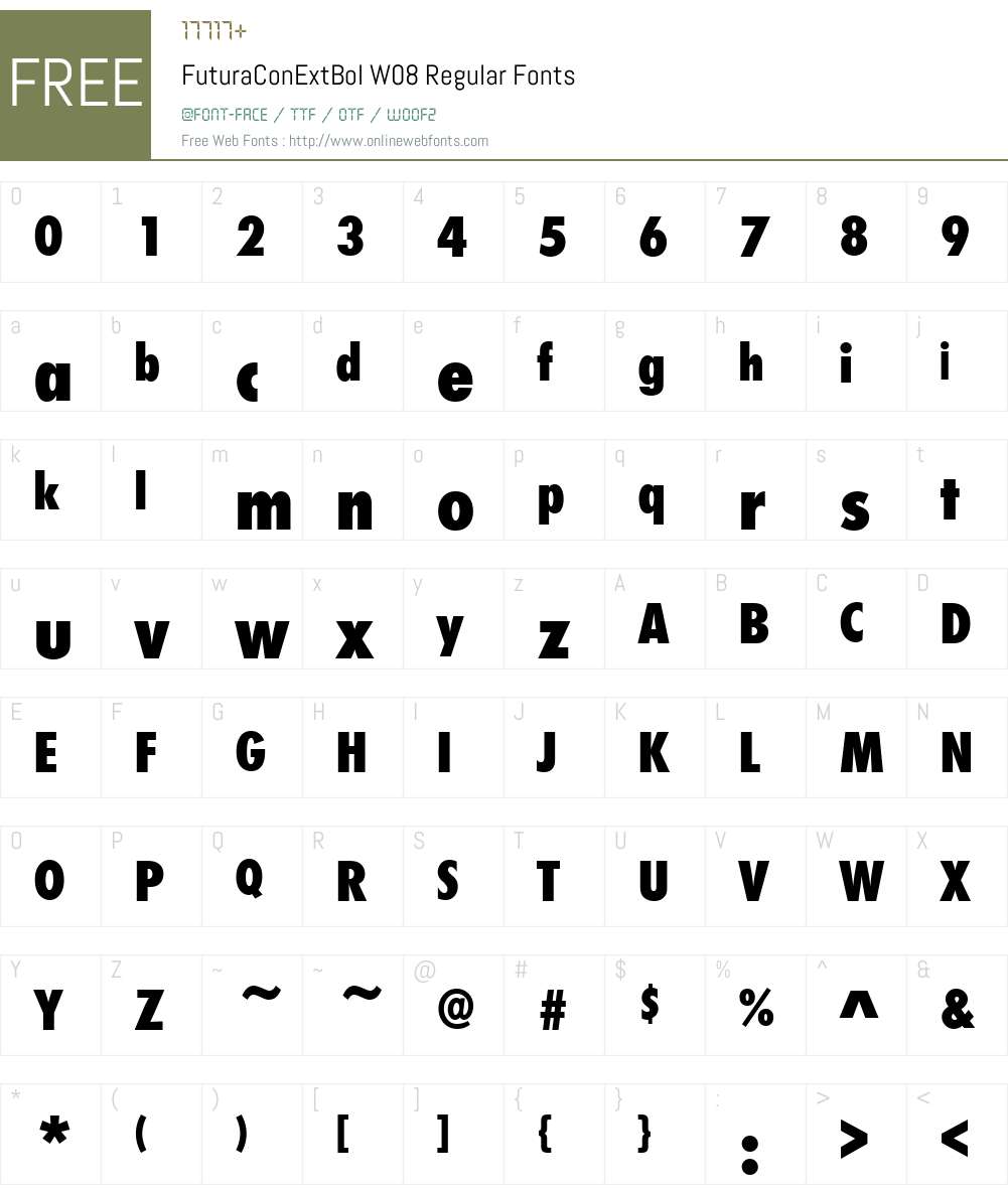 Futura Font Screenshots