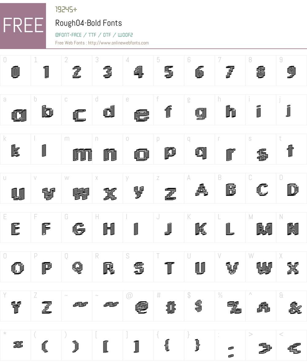 Rough04 Font Screenshots