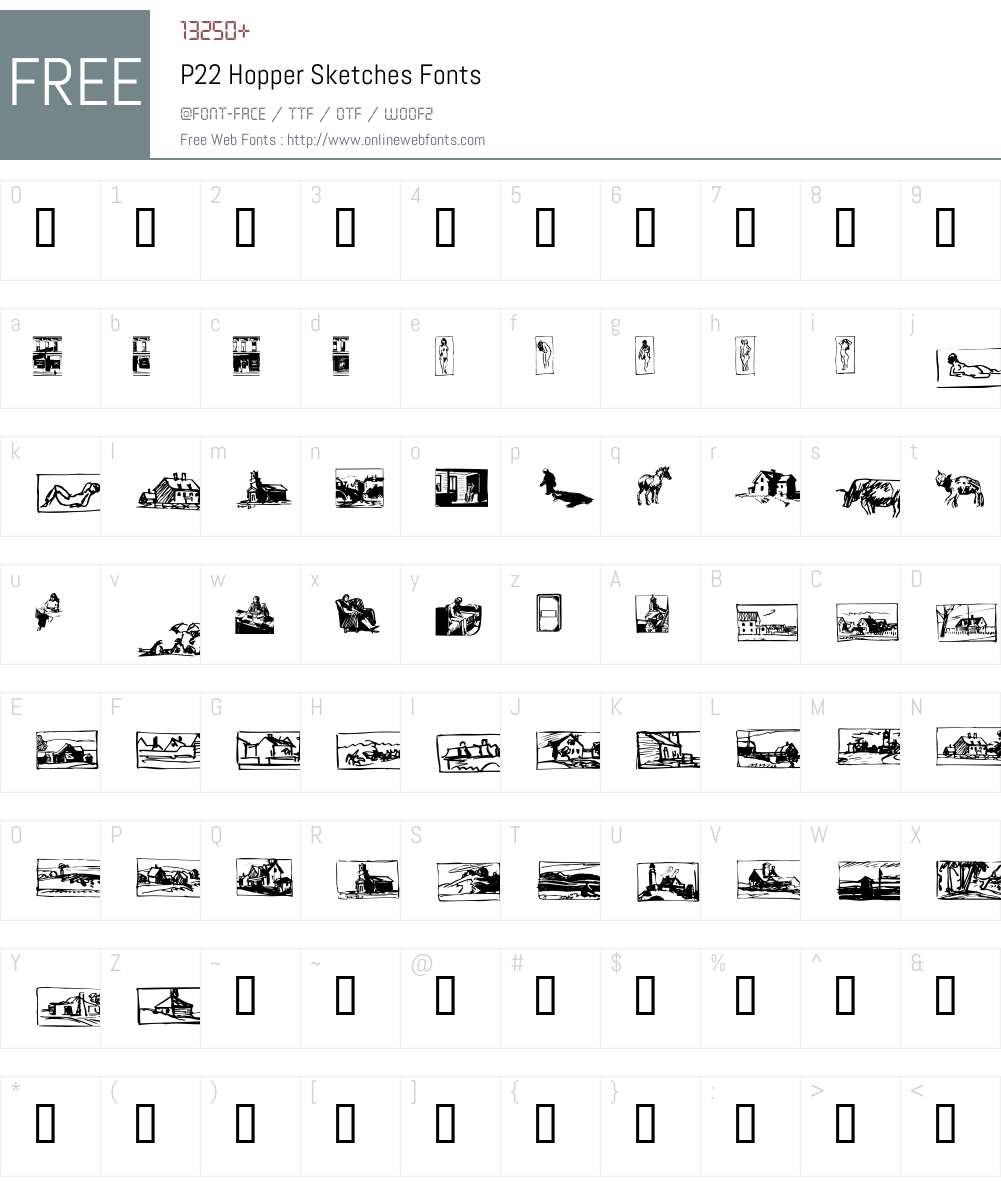 P22 Hopper Font Screenshots